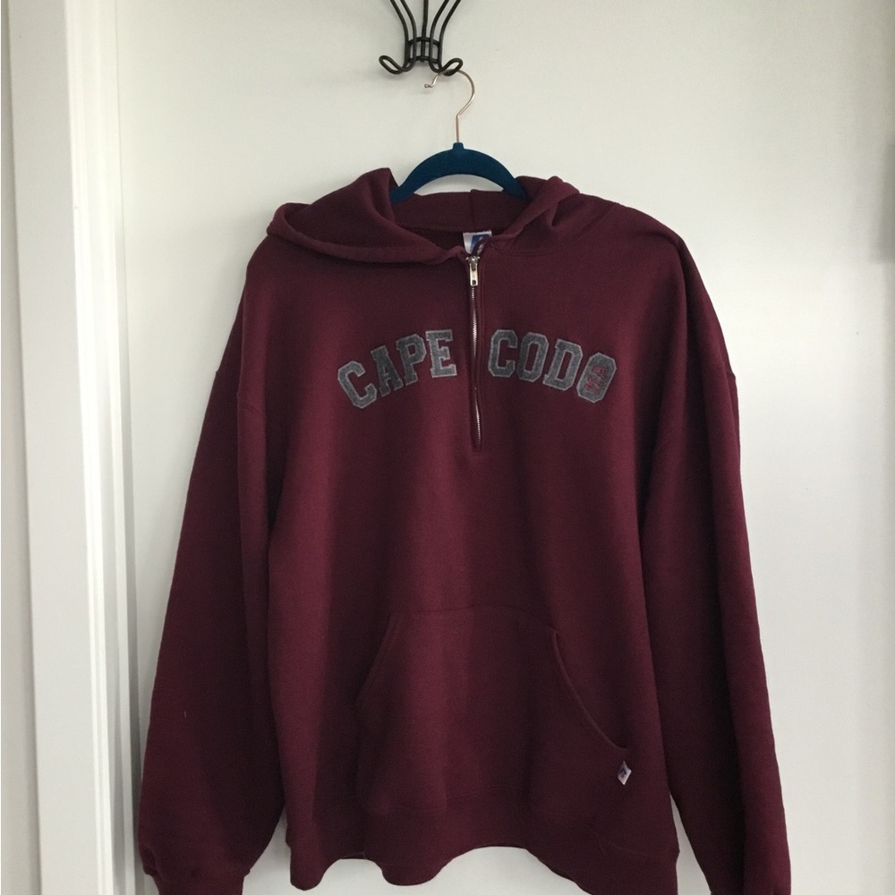 Cape Cod Russell Athletic Red /Maroon Hoodie Sweatshirt Size XL $35 - Picture 4 of 12
